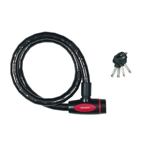 Opancerzone kable rowerowe Master Lock 1m