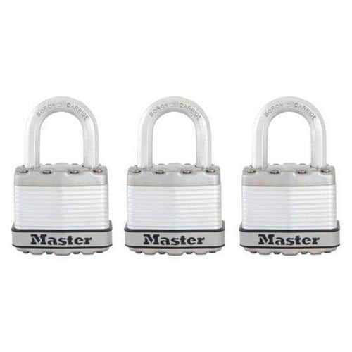 Zestaw kłódek tytanowych Master Lock Excell 45 mm, 3 szt