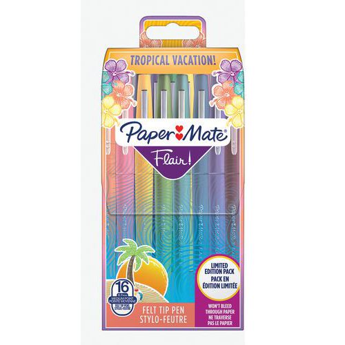 Markery Paper Mate Flair Tropical, 16 szt