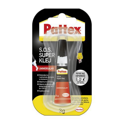 Klej uniwersalny SUPER PATTEX S.O.S., 3g