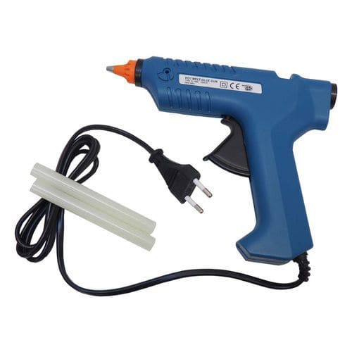 TOPTRADE pistolet do klejenia na gorąco, plastikowy, 80 W, średnica 11,2 mm, profesjonalny