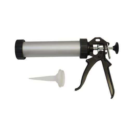 TOPTRADE pistolet wyciskacz, aluminiowy, do mas w workach, 310 ml