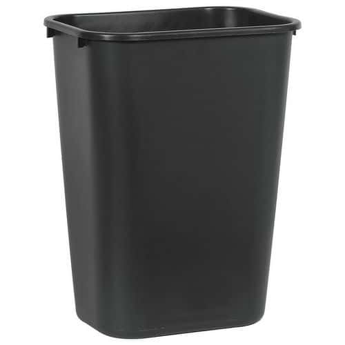 Plastikowy kosz na śmieci firmy Rubbermaid, 39 l, czarny