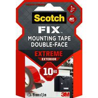 Taśma montażowa SCOTCH®, dwustronna, do ekstremalnych zastosowań, 19mm x 1,5m, czarna